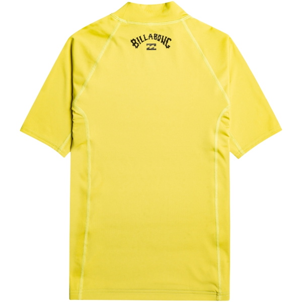 2026 Billabong Junior Waves All Day UV50 Short Sleeve Rash Vest EBBWR00101 - Acid Green